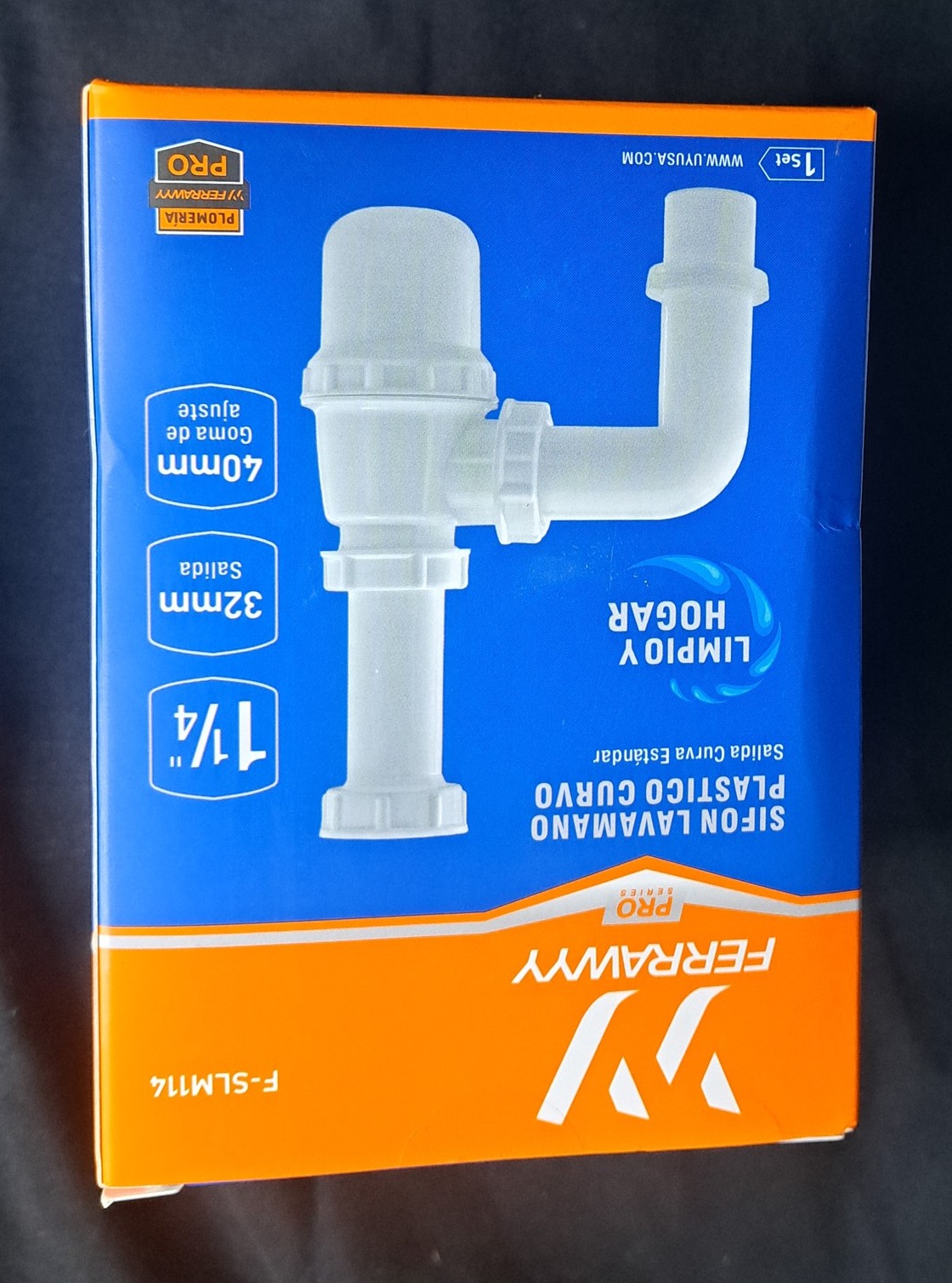 Sifón Lavamano Plastico Curvo