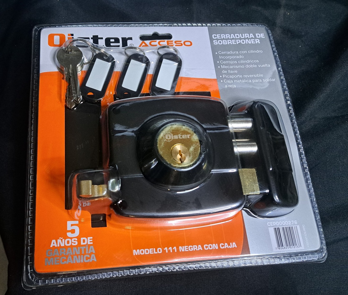 Cerradura de Sobreponer con Caja