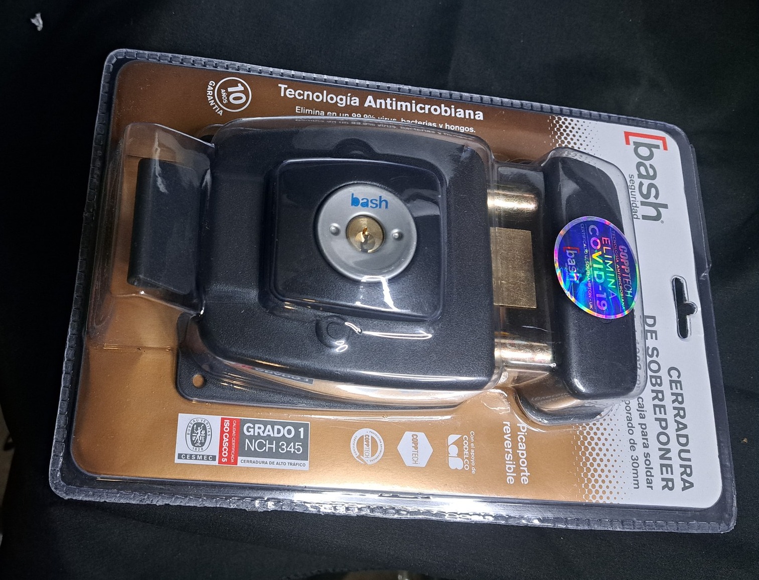 Cerradura de Sobreponer c/ Caja